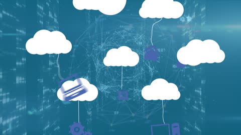 Global Digital Network with Clouds and Connection Nodes