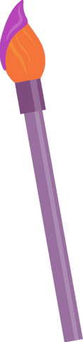 colorful paintbrush with transparent purple handle - Download Free Stock Videos Pikwizard.com