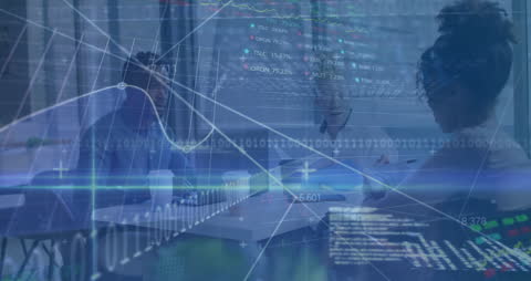 Diverse Team Analyzing Data in Modern Corporate Environment