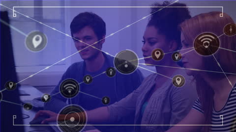 Diverse Team Brainstorming Internet Connectivity Strategies