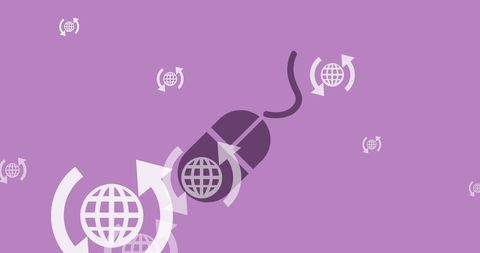 Digital Interaction with Global Connectivity Icons - Download Free Stock Images Pikwizard.com