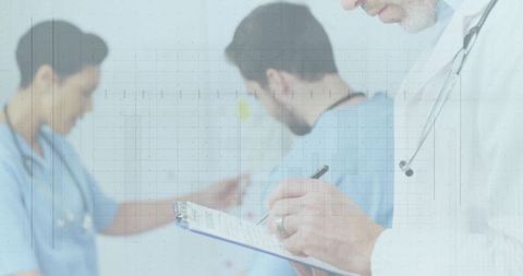 Healthcare Professionals Coordinating Patient Care in Hospital