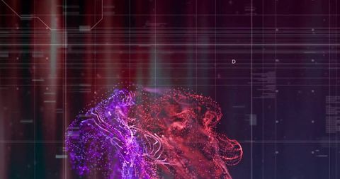 Digital Data Flow with Abstract Global Interface - Download Free Stock Images Pikwizard.com