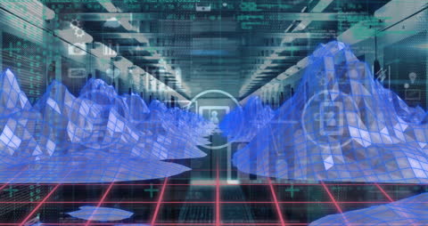 Digital Interface with Data Streams Over Server Room