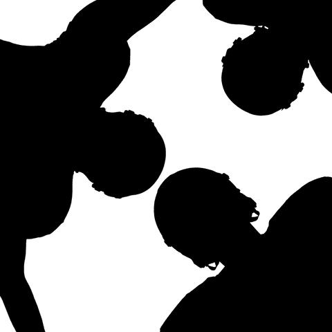 Silhouettes of dynamic football players on transparent background