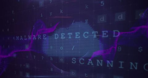 Digital Malware Detected Alert in Cyber Security Cloud - Download Free Stock Images Pikwizard.com