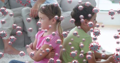 family conflict amid covid-19 virus representation - Download Free Stock Images Pikwizard.com