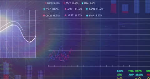 Digital Animation of Financial Data with Luminescent Lighting Effects