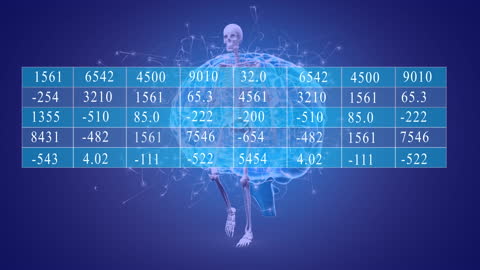 Digital Brain Animation with Data Processing Elements