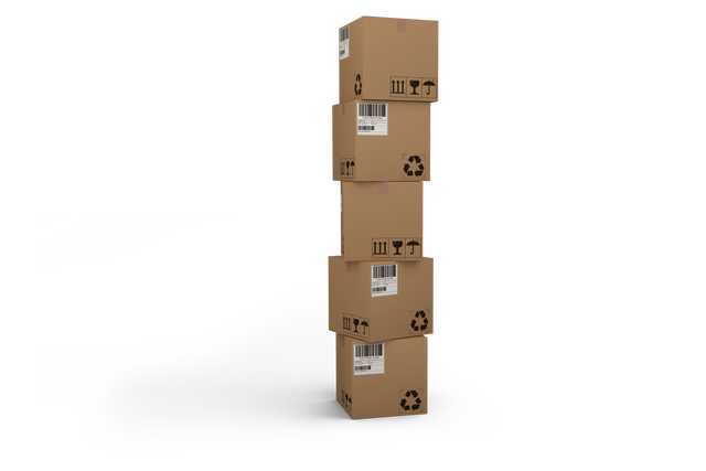 Stack of Cardboard Boxes on Transparent Background Moving Shipping - Download Free Stock Videos Pikwizard.com