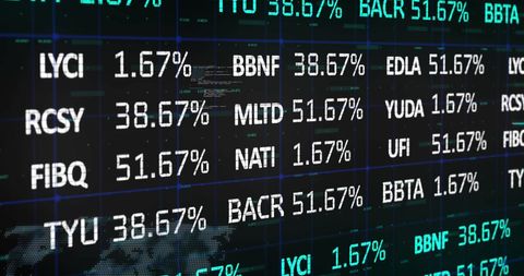 Global Financial Data Processing on Digital Interface - Download Free Stock Images Pikwizard.com