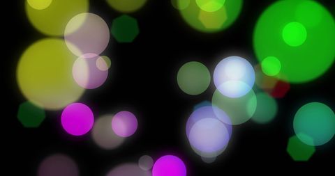Colorful Bokeh Light Effects on Dark Background - Download Free Stock Images Pikwizard.com
