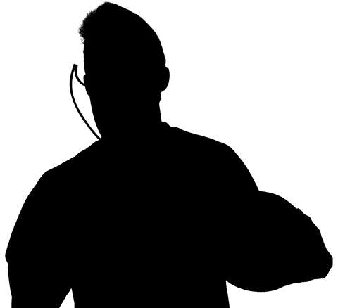 transparent silhouette of male football player vector - Download Free Stock Videos Pikwizard.com