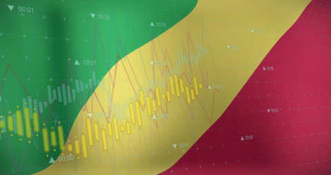 Financial Data Analysis on Republic of Congo Flag Background