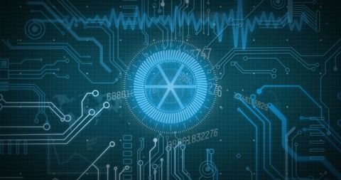 Futuristic Interface and Digital Data Processing Concept - Download Free Stock Images Pikwizard.com