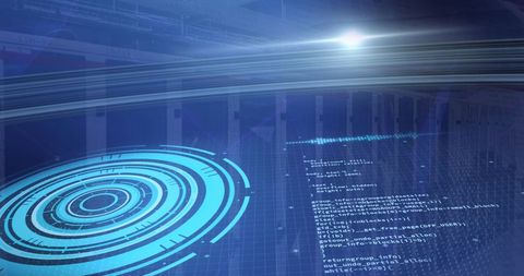 Digital Data Processing with Advanced Server Network Technology - Download Free Stock Images Pikwizard.com