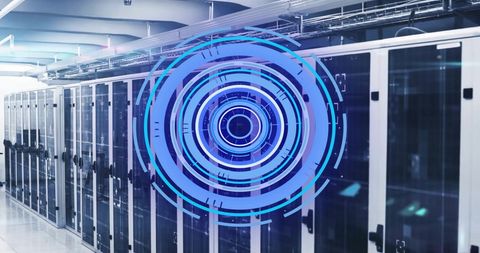 Data Processing Concept with Modern Computer Servers - Download Free Stock Images Pikwizard.com