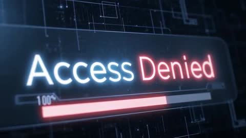 Access Denied Security Interface Showing Progress Bar Reaching 100% During Login Lockout