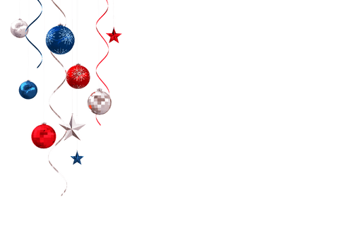 Colorful Transparent Christmas Ornaments and Party Streamers - Download Free Stock Videos Pikwizard.com