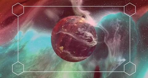 Abstract Planet Amidst Vibrant Nebula and Stars - Download Free Stock Images Pikwizard.com