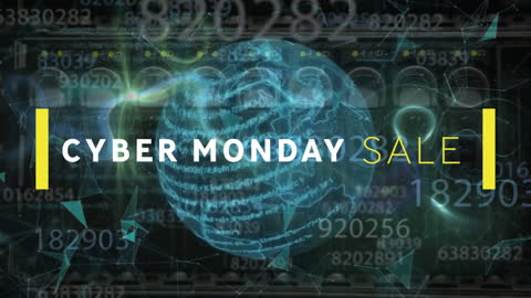 Cyber Monday Global Data Sale Animation