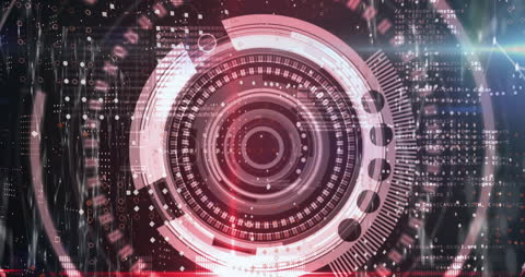 High-Tech Interface with Future Scope Scanning Display