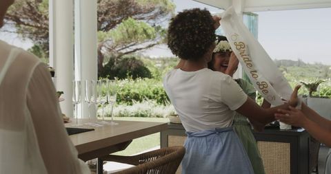 Joyful Outdoor Bridal Shower Celebration with Friends