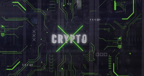 Digital Cryptocurrency and Data Processing Theme - Download Free Stock Images Pikwizard.com