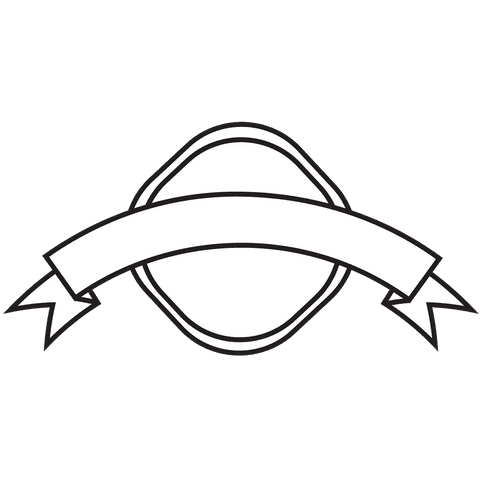 transparent badge emblem with white ribbon banner - Download Free Stock Videos Pikwizard.com