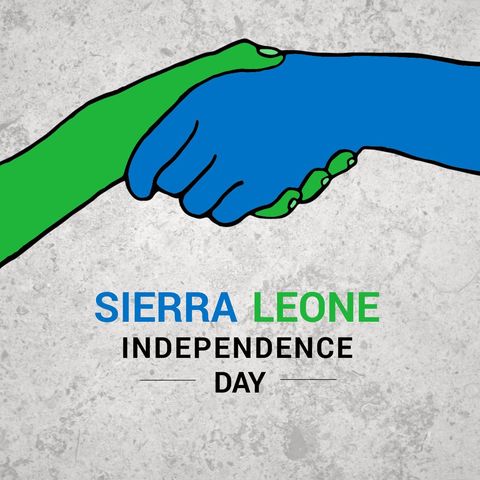 sierra leone independence day with symbolic handshake - Download Free Stock Templates Pikwizard.com