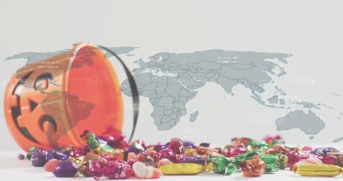 Halloween Candy Bucket with Global Technology Interface