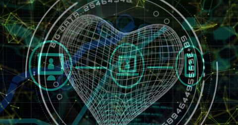 Heart-Shaped Data Connection with Digital Interface