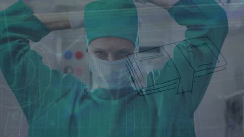 Surgeon with Digital Overlay for Technology in Healthcare