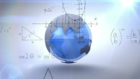 Global Data Processing Visual with Mathematical Formulas