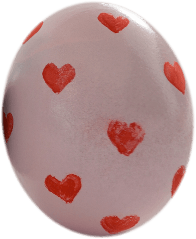 transparent easter egg with heart pattern theme decor - Download Free Stock Videos Pikwizard.com