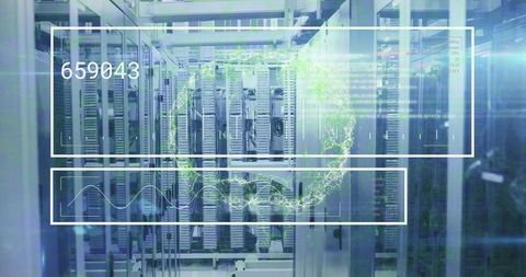 Digital Network Process in Modern Data Center Revealing Advanced Infrastructure - Download Free Stock Images Pikwizard.com