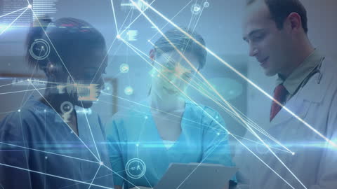 Medical Team Harnessing Digital Technology and Data Networks