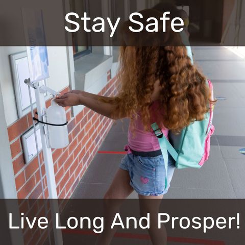 schoolgirl using hand sanitizer for safety during pandemic - Download Free Stock Templates Pikwizard.com