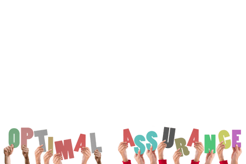 Hands Holding Optimal Assurance Text on Transparent Background - Download Free Stock Videos Pikwizard.com
