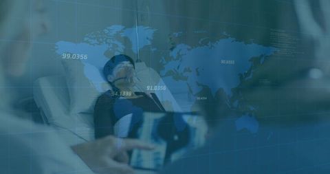 Global Healthcare and Financial Technology Intersection Concept