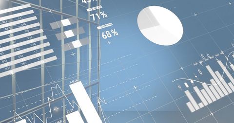 Abstract Financial Graphs and Cityscape Overlay - Download Free Stock Images Pikwizard.com