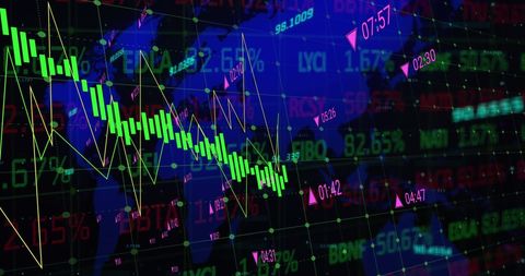 Global Financial Market Stocks and Cyphers on Digital Chart - Download Free Stock Images Pikwizard.com