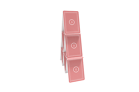 transparent 3d house of cards illustration for business concepts - Download Free Stock Videos Pikwizard.com