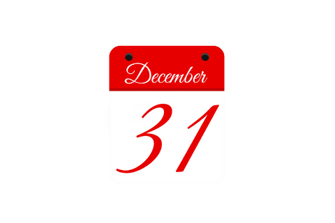 transparent calendar icon displays december 31 isolated - Download Free Stock Videos Pikwizard.com