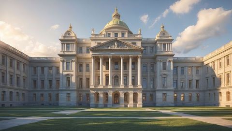 grand neoclassical building with majestic corinthian columns - Download Free Stock Images Pikwizard.com