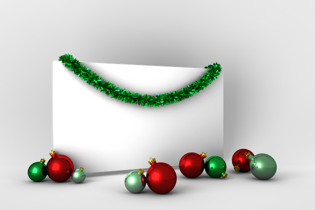 Christmas Decorated Clear Poster for Holiday Greetings on Transparent Background - Download Free Stock Videos Pikwizard.com