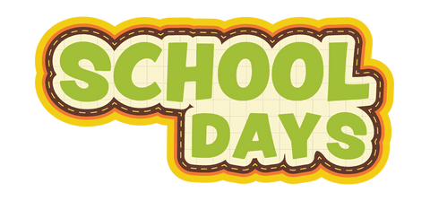 Retro School Days Text Transparent Background Ambiance - Download Free Stock Videos Pikwizard.com