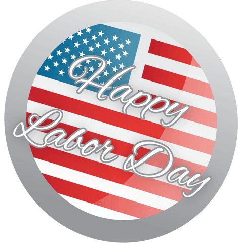 happy labor day badge with transparent usa flag background - Download Free Stock Videos Pikwizard.com