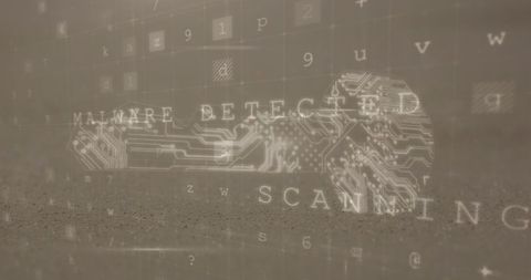 cybersecurity alert interface with malware detection message - Download Free Stock Images Pikwizard.com