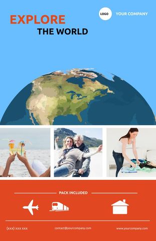 Creative Travel Agency Promotion with Diverse Tourist Activities - Download Free Stock Templates Pikwizard.com